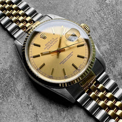 36mm Rolex 16233 Two Tone Datejust Jubilee