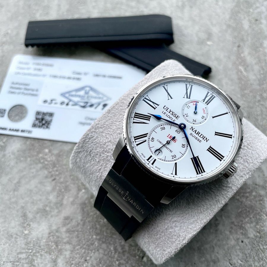 2019 Ulysse Nardin 42mm Marine Torpiller Stainless Steel 1183-310/40 Box+ Papers