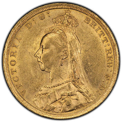 1889 Great Britain Sovereign Gold Coin