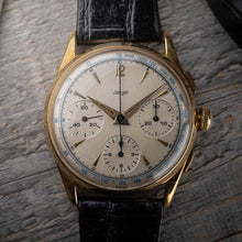Load image into Gallery viewer, Jaeger 18K Gold Chronograph Watch Reference 2634
