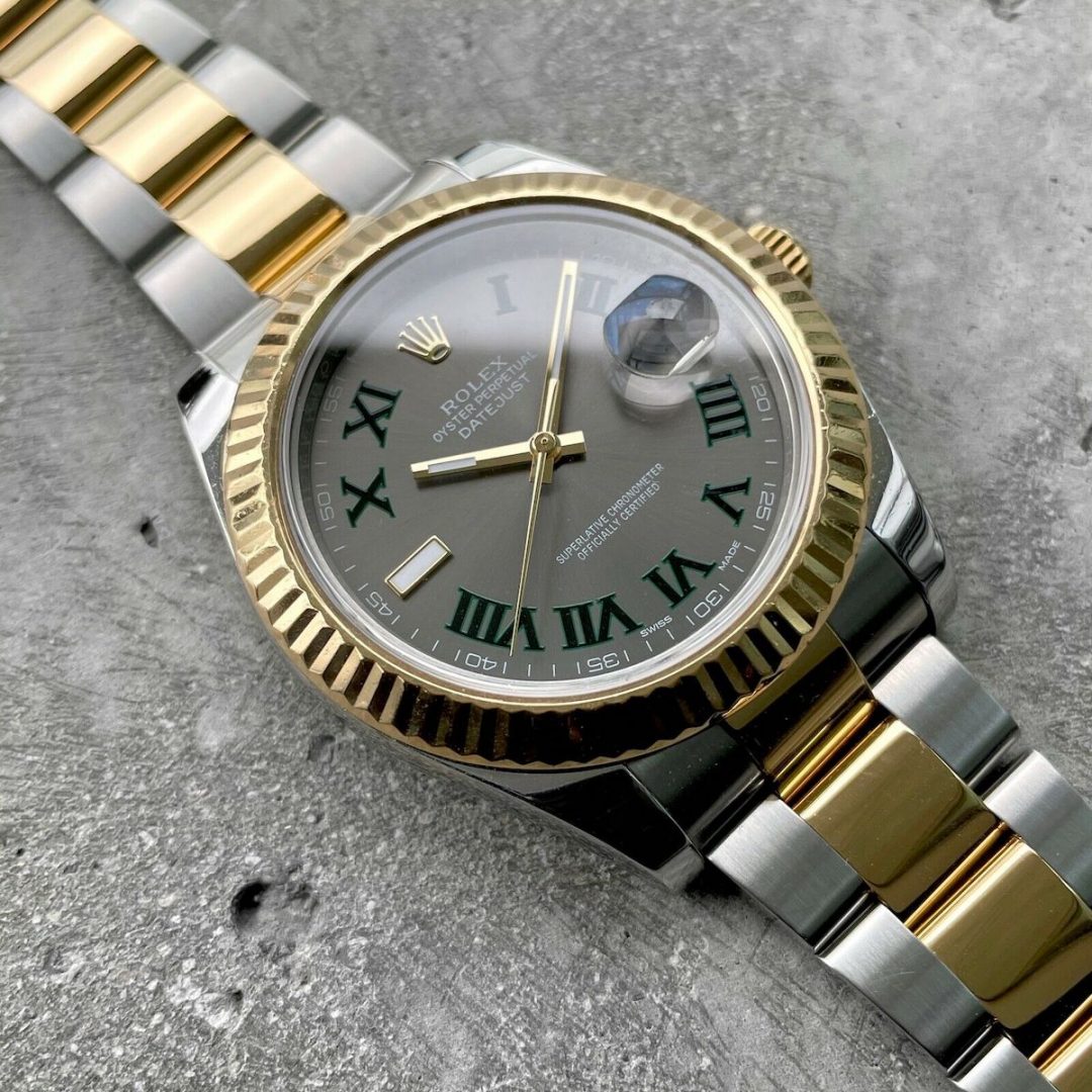 2016 Rolex 41 mm Datejust 116333 Two Tone Gold Box + Paper Warranty - Wimbledon