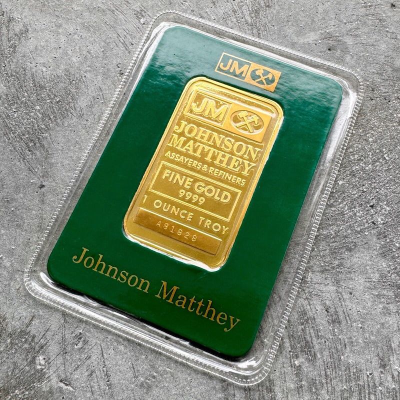 Vintage Johnson Matthey 1 oz Gold Bar .9999 1oz – Sealed