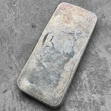 Load image into Gallery viewer, Vintage 20 oz .999 Silver Johnson Matthey Poured bar - Small Logo - F Serial
