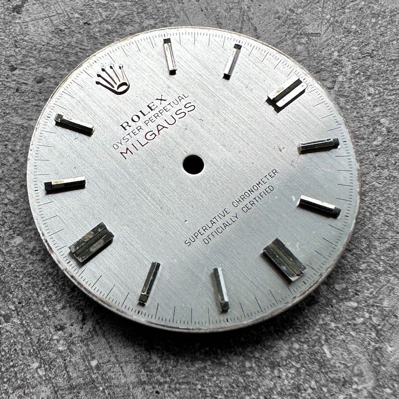 Rolex 1019 Milgauss Silver Singer Brevets Dial