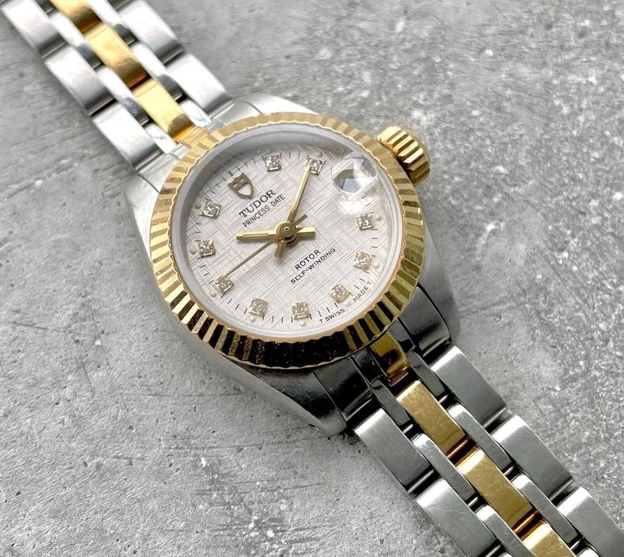 Vintage ladies Tudor Princess date Rotor Automatic 92513 - Linen Diamond Dial
