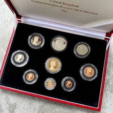 Load image into Gallery viewer, 1981 United Kingdom Proof Gold set 11 coin set with COA
