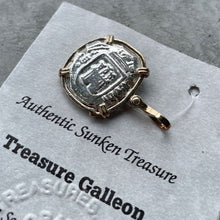 Load image into Gallery viewer, 1622 Atocha Sunken Treasure coin in bezel with Certificate
