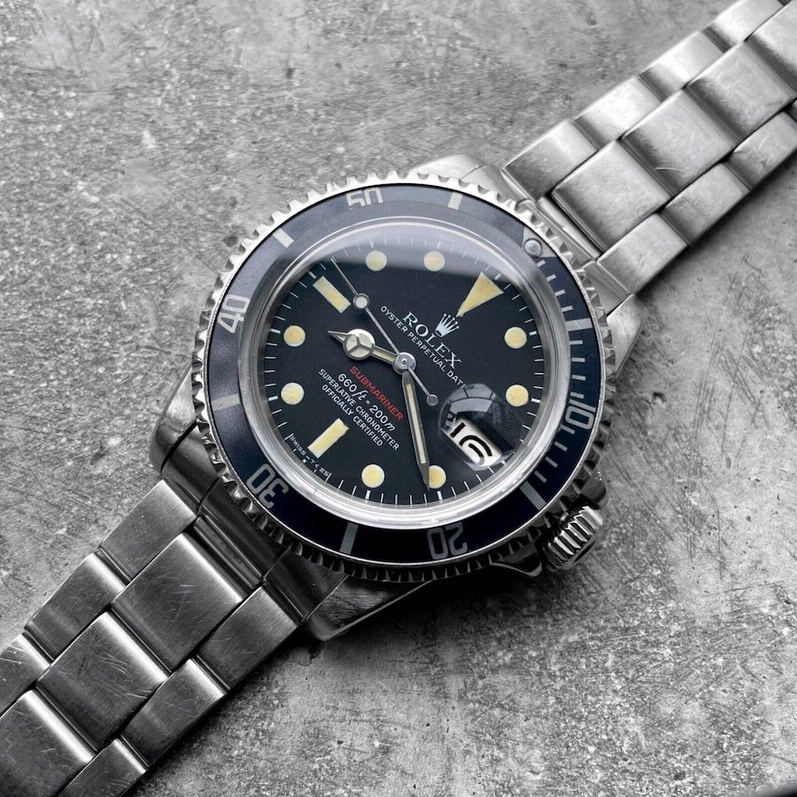 1971 Rolex 1680 Stainless Steel Submariner - Nice Patina 1680 Red Submariner