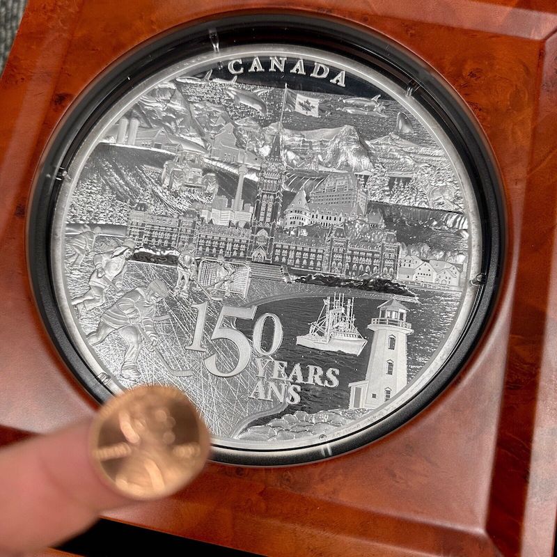 2017 Canada $500 Dollar .9999 Silver 5 Kilo Coin Coast to Coast- Serial 011