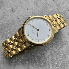 Blancpain Villeret 18k Solid Yellow Gold Off Center Cal 71 Automatic White Dial