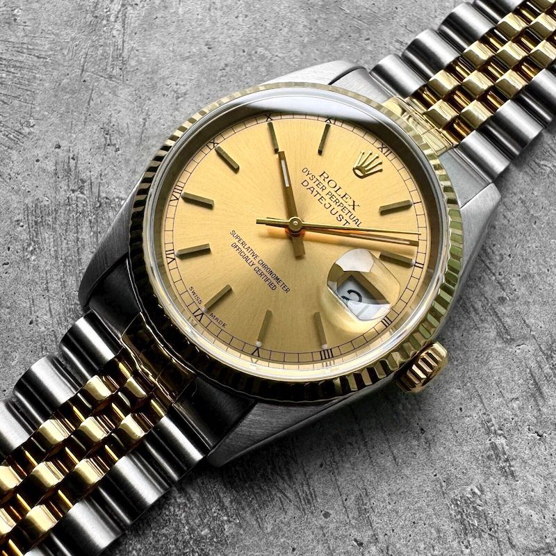 36mm Rolex 16233 Two Tone Datejust Jubilee