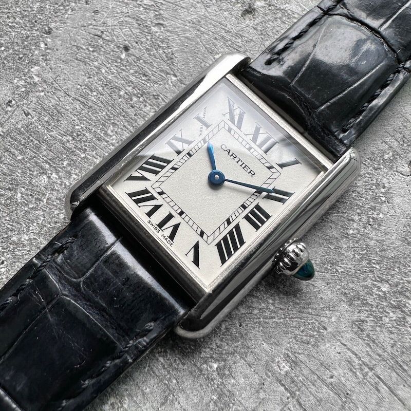 Cartier Tank Louis 18K White gold quartz