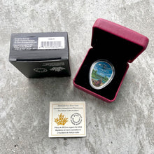Load image into Gallery viewer, 2018 Flacon Lake Incident UFO Extraterrestrial Phenomena Canada Glow Silver Coin
