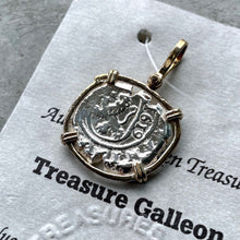 Load image into Gallery viewer, 1622 Atocha Sunken Treasure coin in bezel with Certificate
