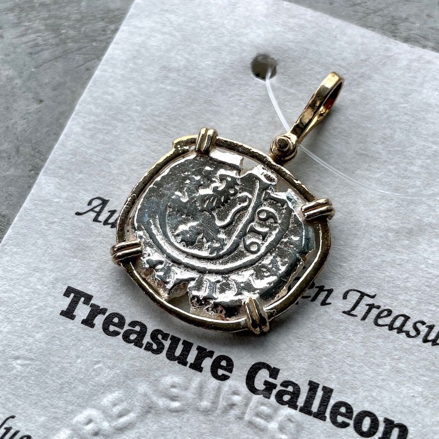 1622 Atocha Sunken Treasure coin in bezel with Certificate