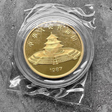 Load image into Gallery viewer, 1987 Gold Panda 5 oz Gold .999+ Fine 500 Yuan Sealed
