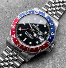 Load image into Gallery viewer, 1985 Rolex GMT Master 16750 Stainless Steel Jubilee - Box Papers + Receipt
