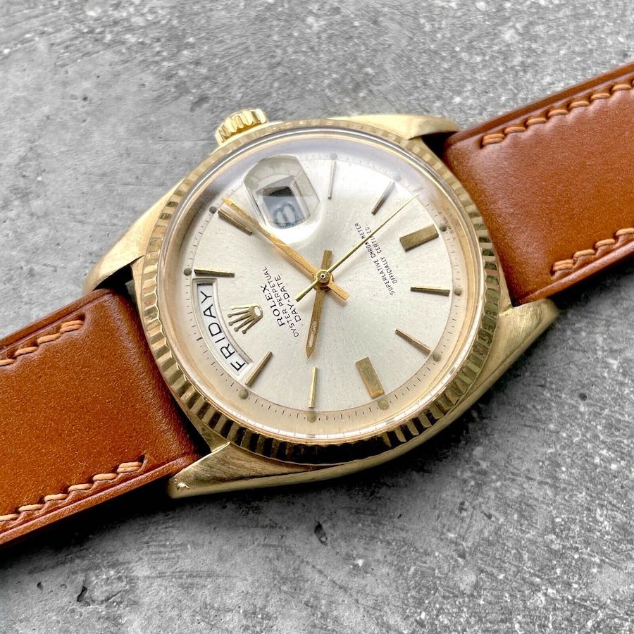1971 Rolex 36mm President 1803 - Attractive vintage Pie Pan Dial