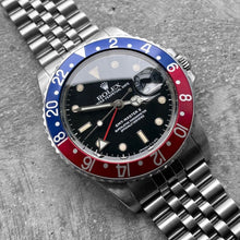 Load image into Gallery viewer, 1985 Rolex GMT Master 16750 Stainless Steel Jubilee - Box Papers + Receipt
