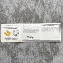Load image into Gallery viewer, 2018 Flacon Lake Incident UFO Extraterrestrial Phenomena Canada Glow Silver Coin
