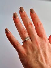 Load image into Gallery viewer, Vintage solid platinum 2.63 carat natural cushion-cut champagne diamond ring
