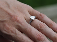 Load image into Gallery viewer, 1.71 ct Natural Emerald Cut Diamond Solitaire Engagement Ring Platinum VS2 H
