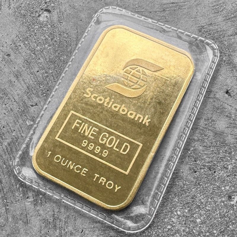 Vintage Engelhard Scotia Bank 1 oz Gold Bar .9999 1oz – Scotiabank – Sealed!