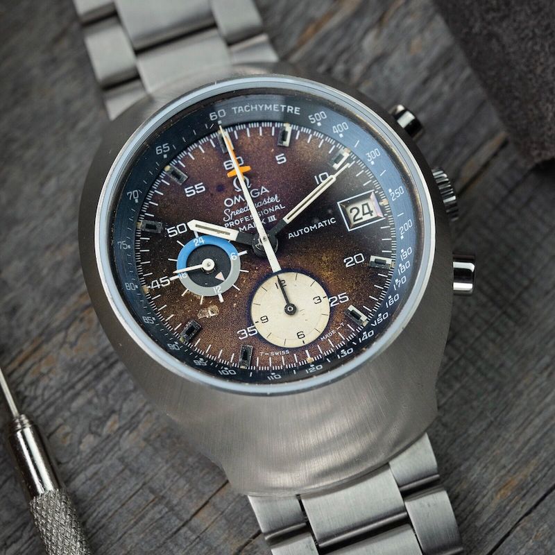 1976 Omega Speedmaster Mark III 176.002 Cal 1040 Auto – Tropical Purple Dial