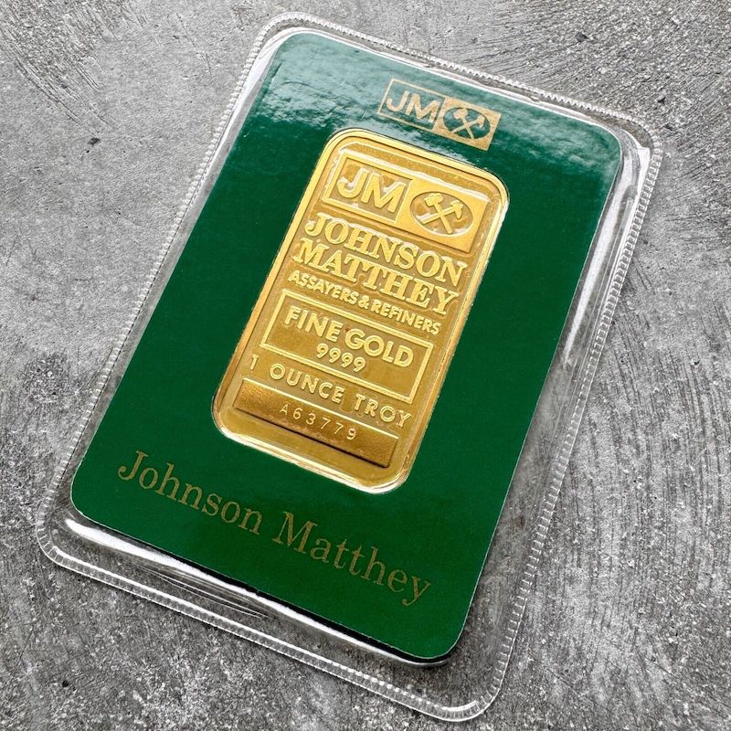 Vintage Johnson Matthey 1 oz Gold Bar .9999 1oz – Sealed