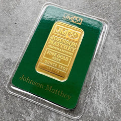 Vintage Johnson Matthey 1 oz Gold Bar .9999 1oz – Sealed
