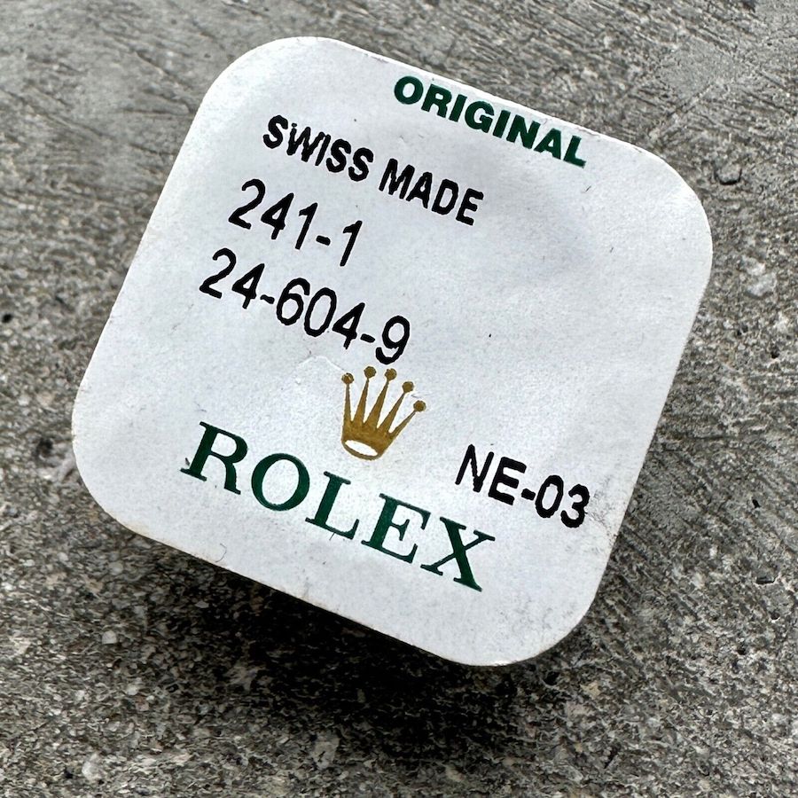 Genuine Rolex Crown 24-604-9 -Brand New Factory Sealed- 18k White Gold