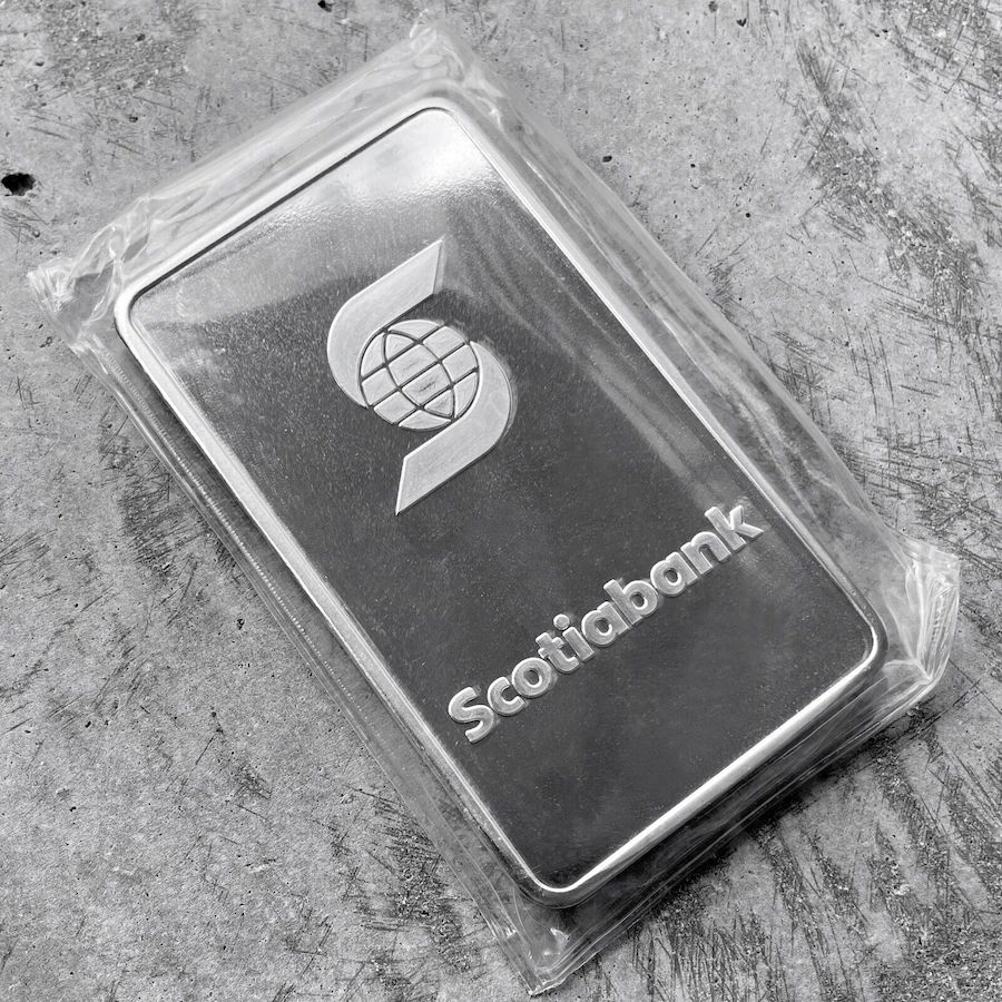 10 oz .999 Silver Scotia bar Scotiabank - Sealed