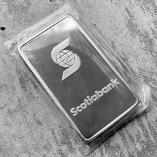 Load image into Gallery viewer, 10 oz .999 Silver Scotia bar Scotiabank - Sealed
