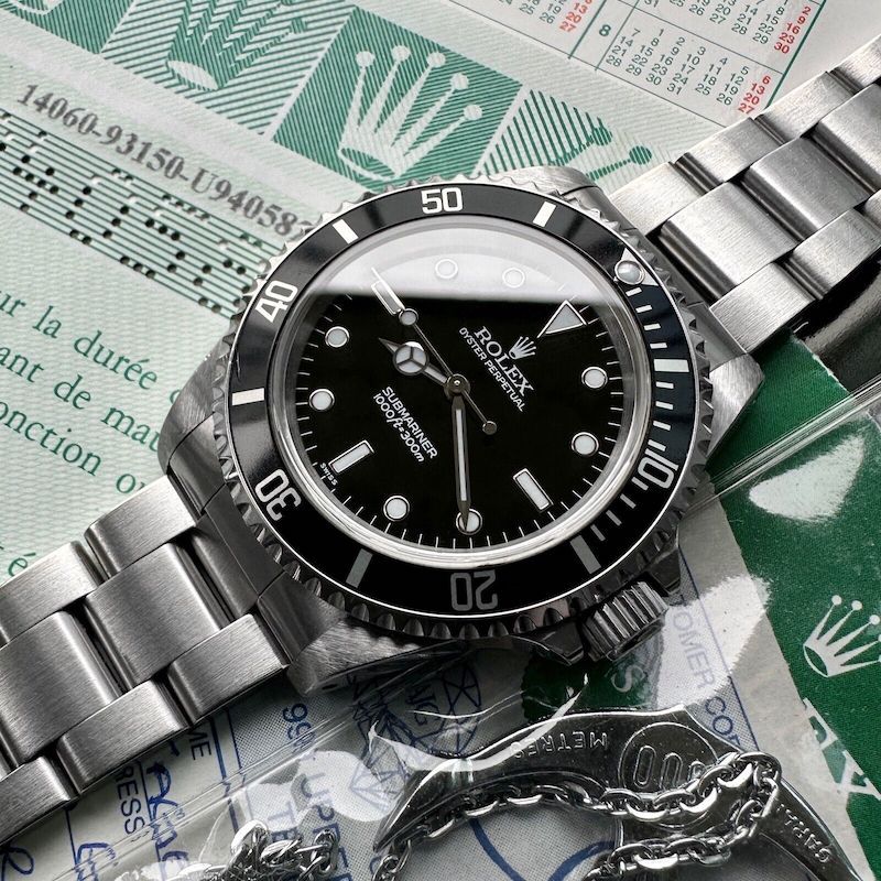 1999 Rolex 14060 Submariner Unpolished - Box / Papers - Swiss Only