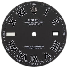 Load image into Gallery viewer, Rolex Slate Grey Black Roman Numeral Dial 41mm Datejust II 116334 / 116300
