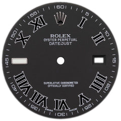 Rolex Slate Grey Black Roman Numeral Dial 41mm Datejust II 116334 / 116300