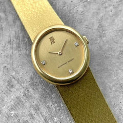 Audemars Piguet 18K Yellow Gold Manual wind - diamond dial incredible condition!