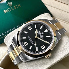 2022 Rolex Explorer 124273 Two Tone - Box / Papers