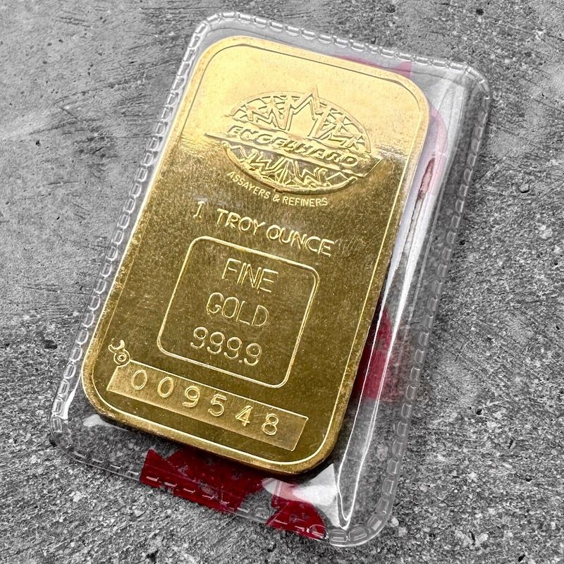 Vintage Engelhard 1 oz Gold Bar .9999 1oz – Sealed – Red Maple Leaf Variety