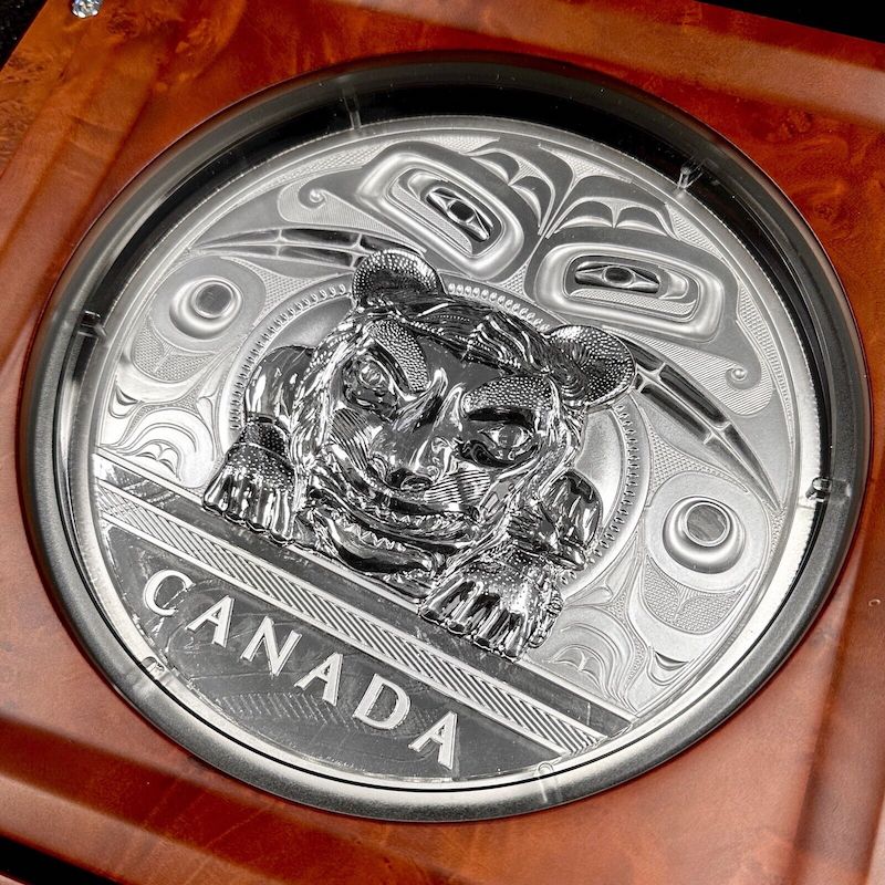 2016 Canada $500 Dollar .9999 Silver 5 Kilo Coin Charles Edenshaw - Serial 009