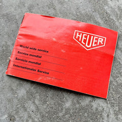 Vintage Heuer warranty Booklet - world wide service - Reference 3641