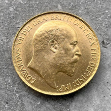 Load image into Gallery viewer, 1902 Great Britain 5 Pound Gold Coin Five Sovereign - King Edward
