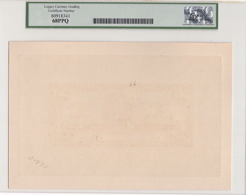 1937 $50 Bank of Canada Face + Back Proof BC-26FP BC-26BP Legacy Gem 68PPQ