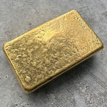 Load image into Gallery viewer, Vintage Johnson Matthey &amp; Mallory LTD Canada 5 oz Gold Poured Bar .9999 5oz
