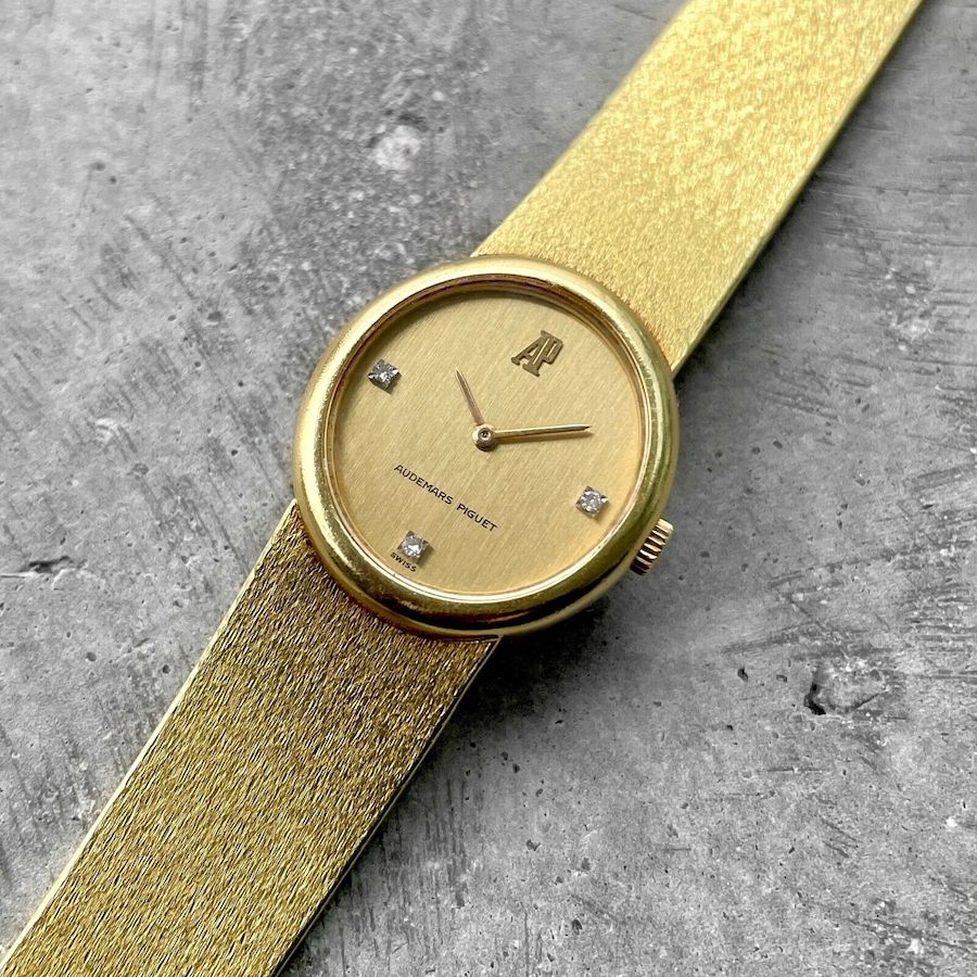 Audemars Piguet 18K Yellow Gold Manual wind - diamond dial incredible condition!