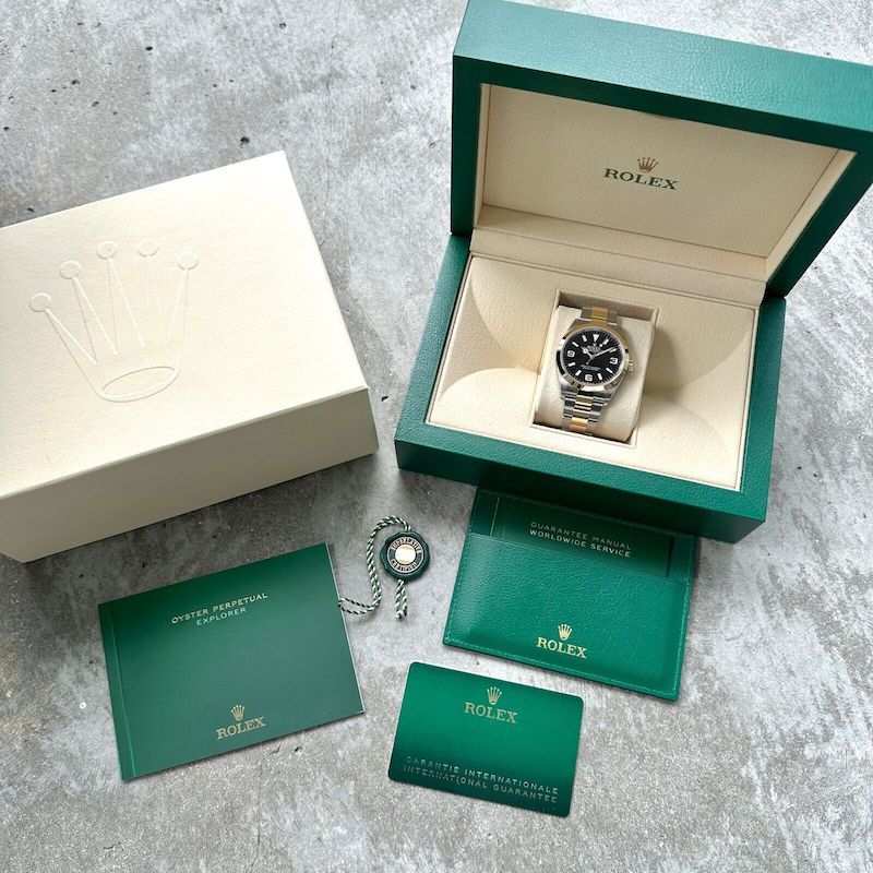 2022 Rolex Explorer 124273 Two Tone - Box / Papers