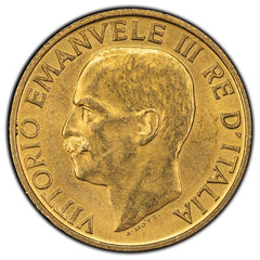 1923-R Italy 20 Lire Gold Coin Vittorio Emanuele III – Choice Inc