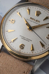 1954 Rolex 6564 Two Tone Gold + Stainless - Honey Comb Dial