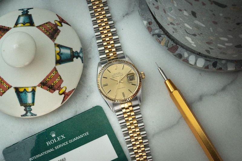 Rolex 5701 Two Tone Air King Date Jubilee - Stunning! 2022 Rolex Service