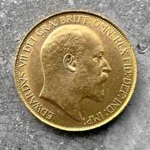 Load image into Gallery viewer, 1902 Great Britain 5 Pound Gold Coin Five Sovereign - King Edward
